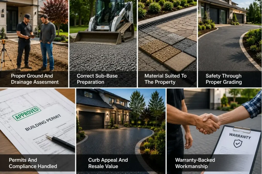 Key benefits of hiring a professional driveway contractor for lasting results